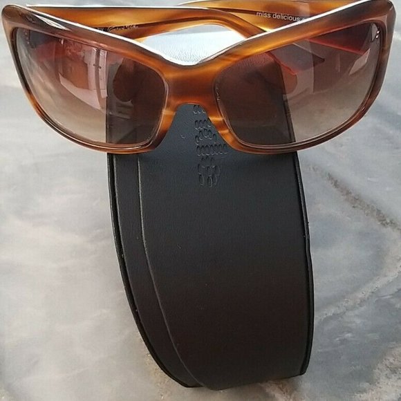 Blinde by Richard Walker talk to me AST Brown sunglasses with hard case - EUC - Picture 2 of 10